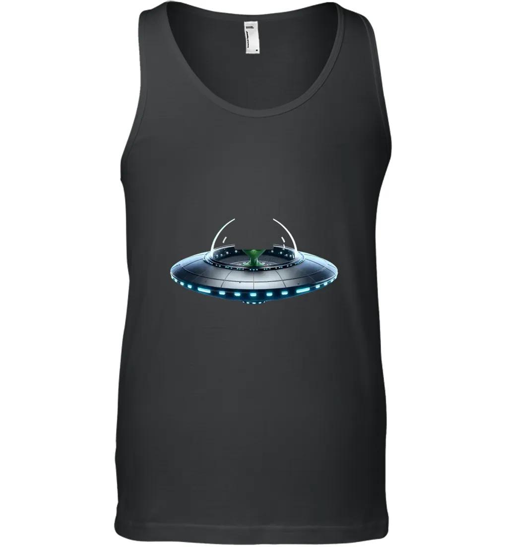 Green Alien In Spaceship