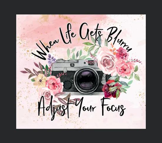 Camera With Flower Tumbler