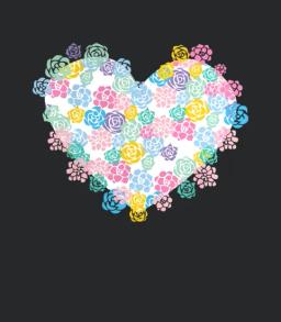 Neon Flower Hearts
