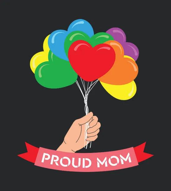 Womens Proud Mom Lgbt