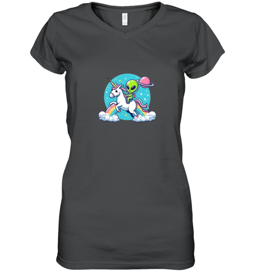 Alien Riding Unicorn