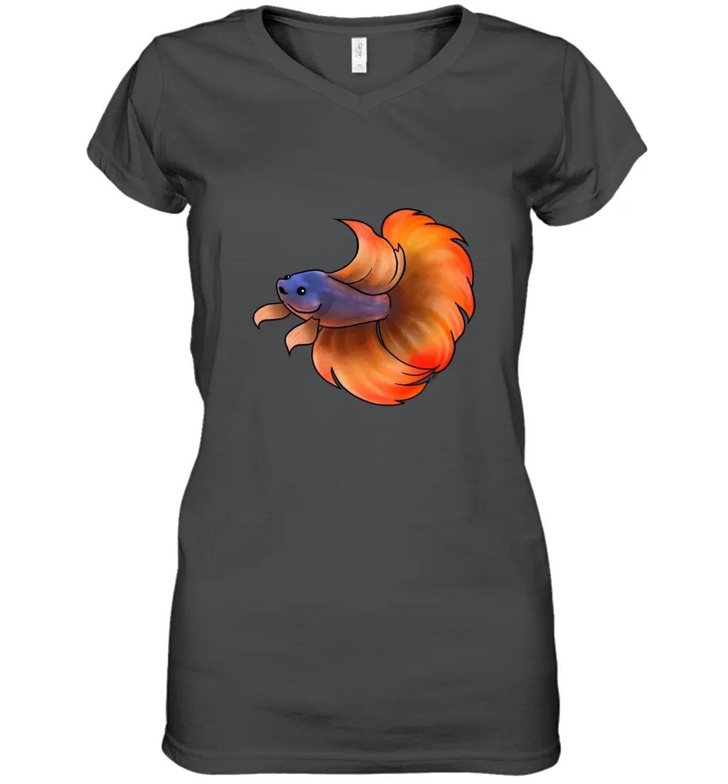 Fish Betta Fish Orange Indigo