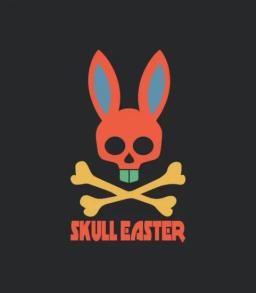 Skull Easter Retro Vintage