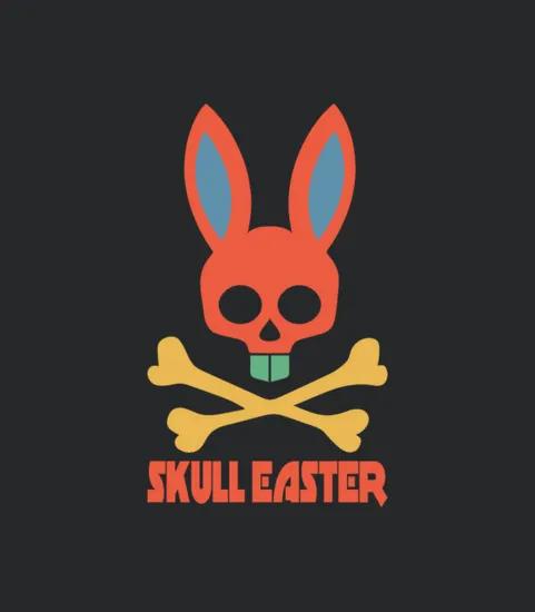 Skull Easter Retro Vintage