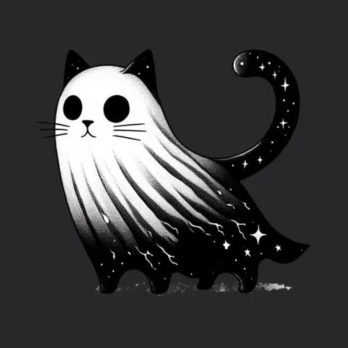 Ghost Cat Art