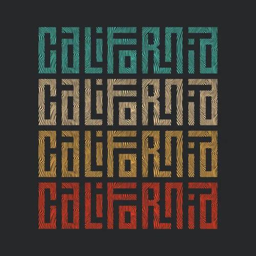 California Vibes Colorful Graphic