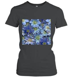 3d Blue Columbine Tumbler Wrap