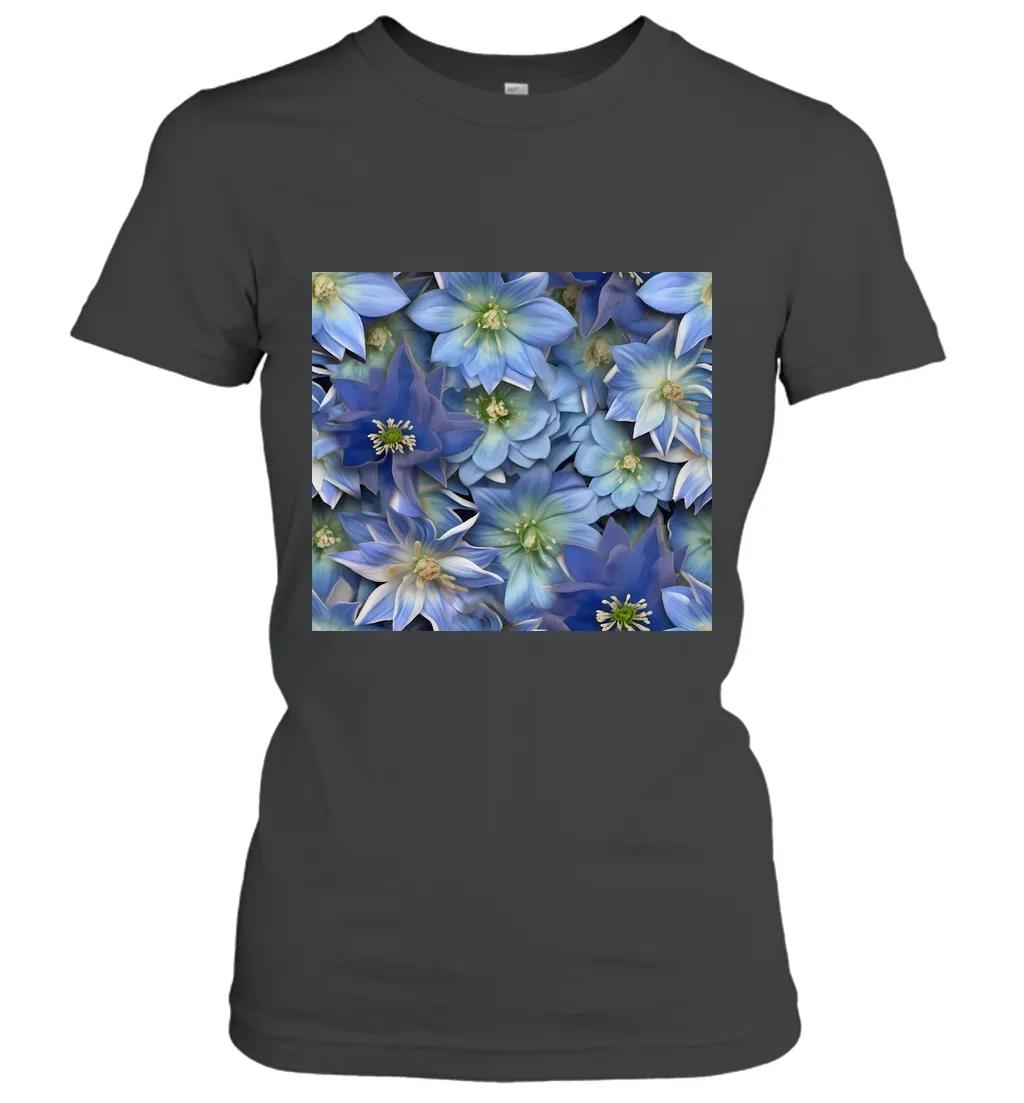 3d Blue Columbine Tumbler Wrap