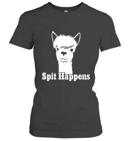 Spit Happens Cute Alpaca Face