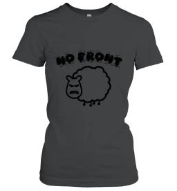 No Front Angry Sheep Black Print