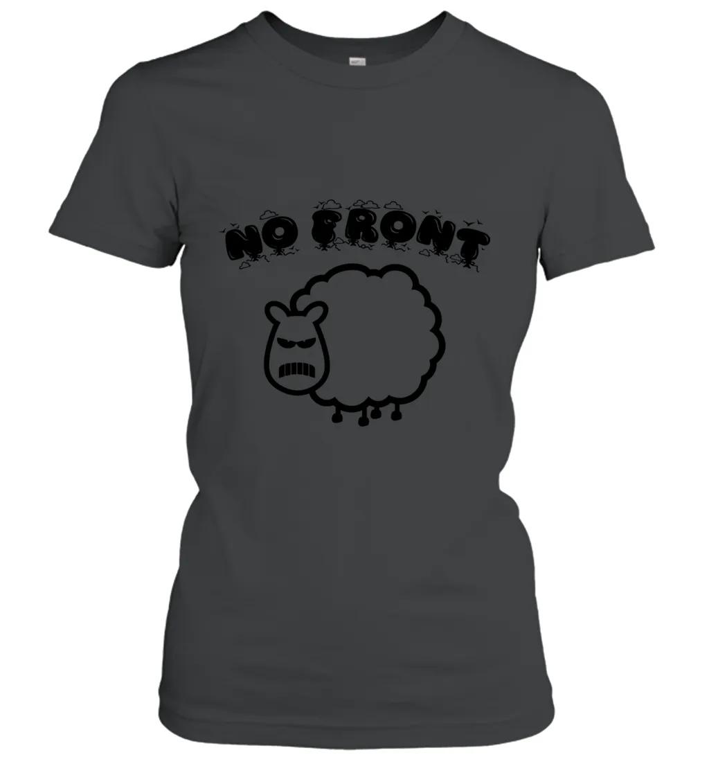 No Front Angry Sheep Black Print