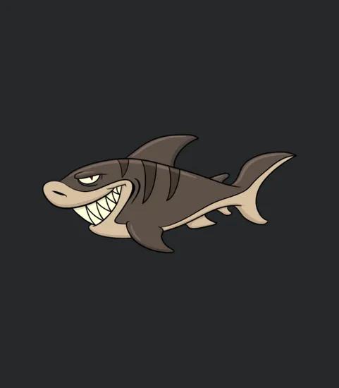 Cartoon Angry Fish