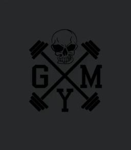 Gym Logo With Skull