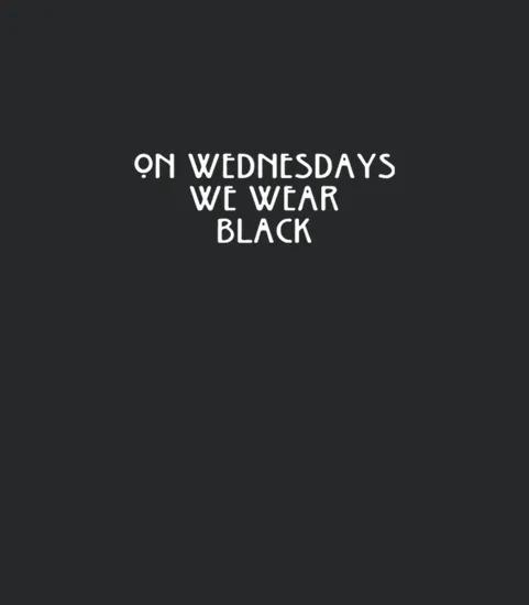 On Wednesday Funny Logo