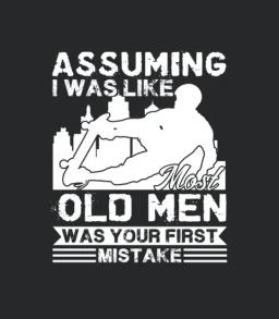 Old Man Snowboarding Shirt