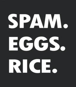 Hawaiian Breakfast Spam Eggs Rice