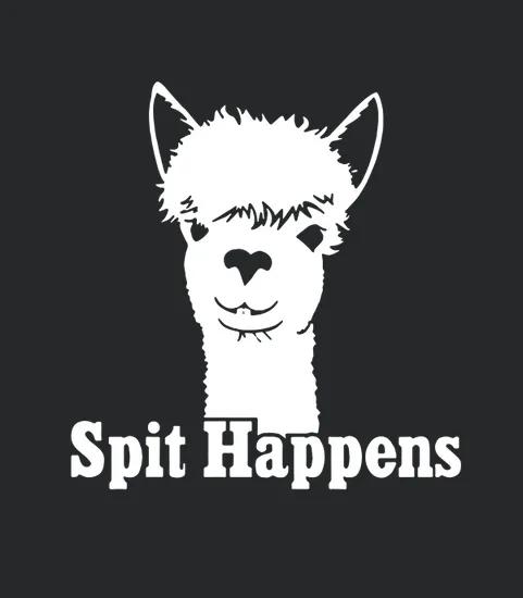 Spit Happens Cute Alpaca Face