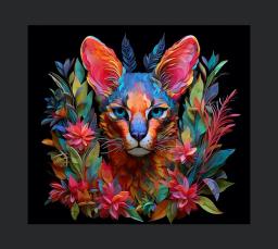 Tumbler 3d Caracal Wrap