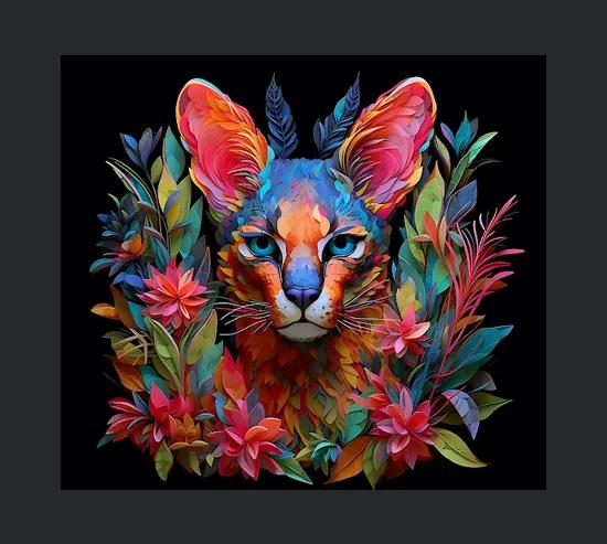 Tumbler 3d Caracal Wrap