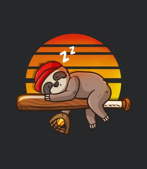 Softball Sloth Vintage