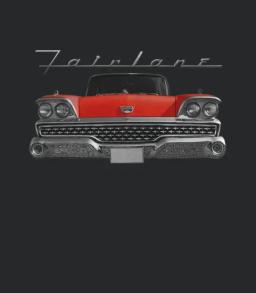 1959 Ford Fairlane Front Red