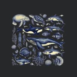 Vintage Sea Animals