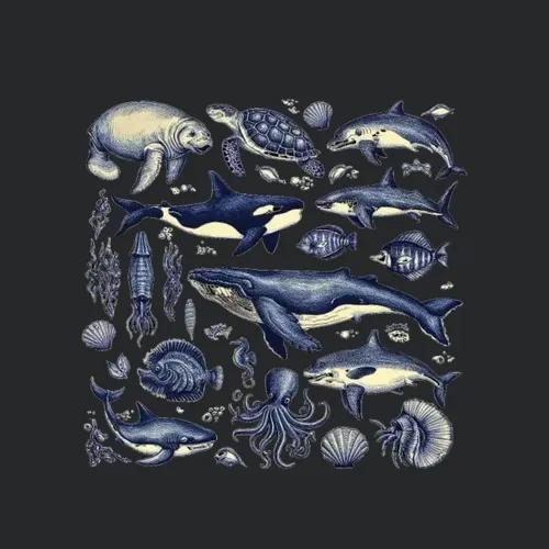 Vintage Sea Animals