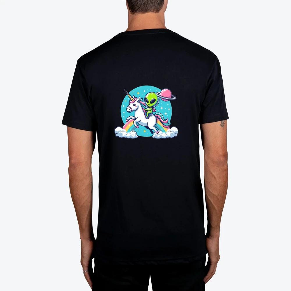 Alien Riding Unicorn