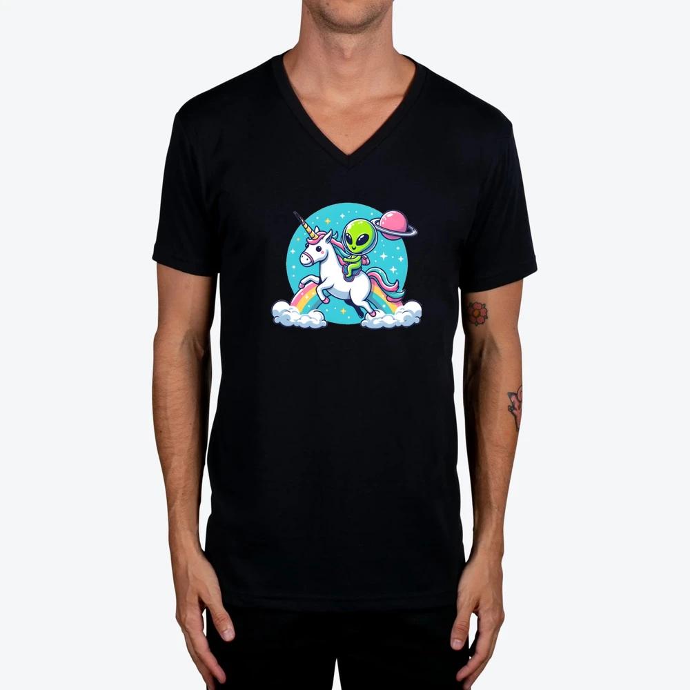 Alien Riding Unicorn