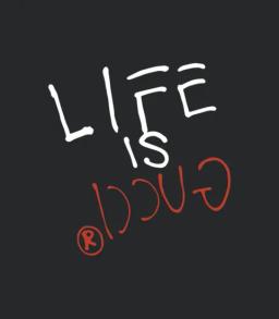 Life Is Logo Slogan Bike
