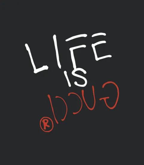 Life Is Logo Slogan Bike
