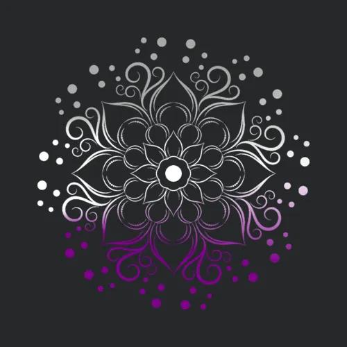 Subtle Asexual Pride Mandala 2