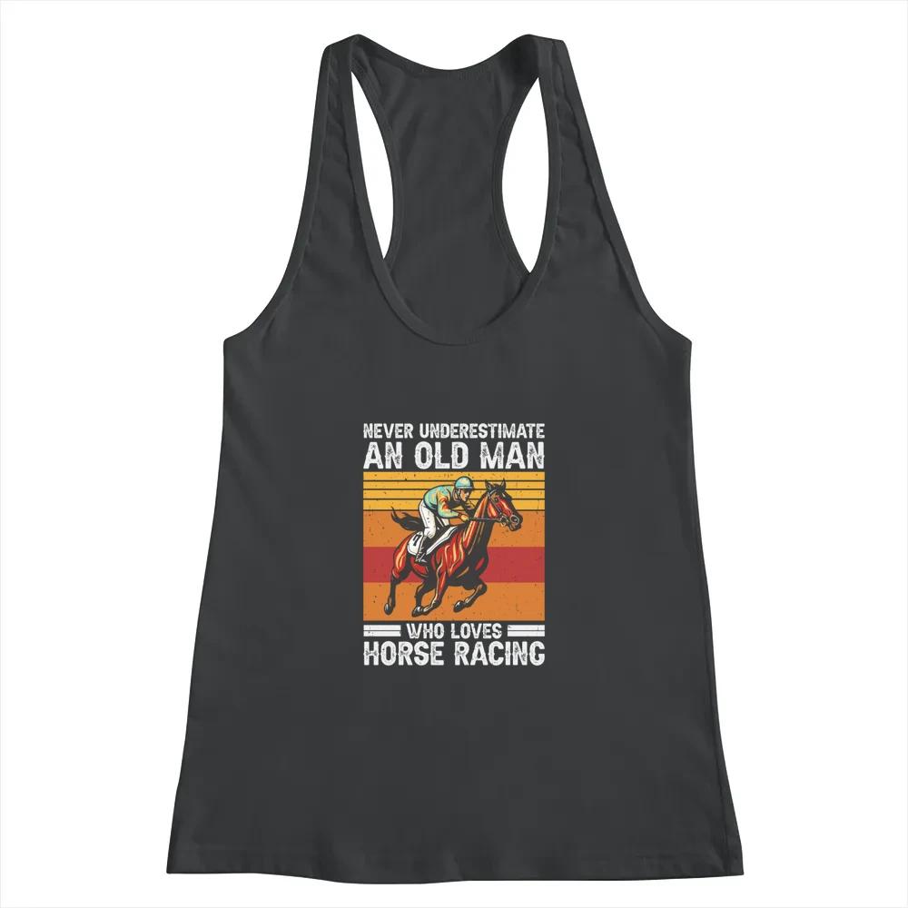 Horse Racing Lover Old Man