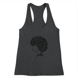 Afro Hair Word Art Design