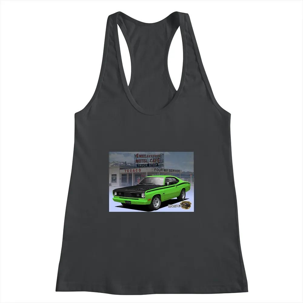 1970 74 Duster Poster Green