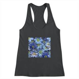 3d Blue Columbine Tumbler Wrap