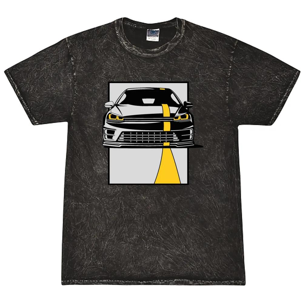 Black Car Yellow Stripe