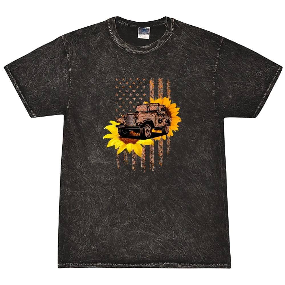 American Jeep Flag Sunflower