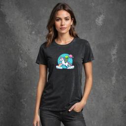 Alien Riding Unicorn